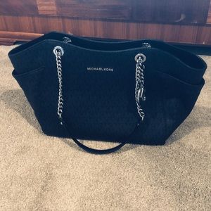 Black monogram Michael kors bag